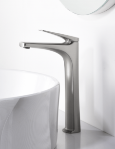 Grifo de acero S316 para lavabo  caño alto modelo DELOS de Imex ambiente