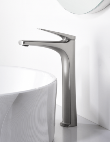 Grifo de acero S316 para lavabo  caño alto modelo DELOS de Imex ambiente