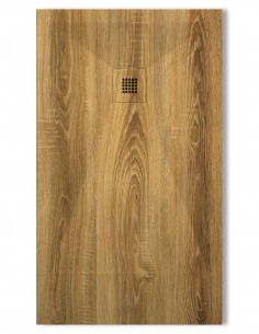 Plato de ducha madera Roble modelo extraplano de Bathplus