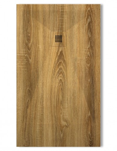 Plato de ducha madera Roble modelo extraplano de Bathplus