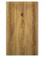 Plato de ducha madera Roble modelo extraplano de Bathplus