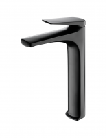 Grifo para lavabo caño alto negro o black gun metal - DELOS de Imex