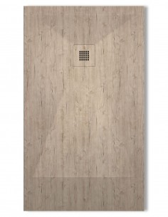 Plato de ducha madera Nature modelo resina de Bathplus