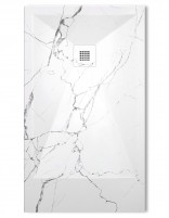 Plato de ducha Mármol Blanco modelo extraplano de Bathplus