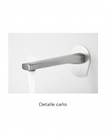 Grifo de lavabo empotrado acero S316 modeloDELOS de IMEX detalle caño