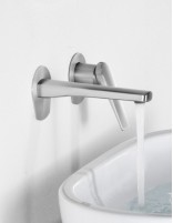Grifo de lavabo empotrado acero S316 modeloDELOS de IMEX ambiente