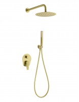 Conjunto oro rosa empotrado de ducha modelo DELOS de IMEX