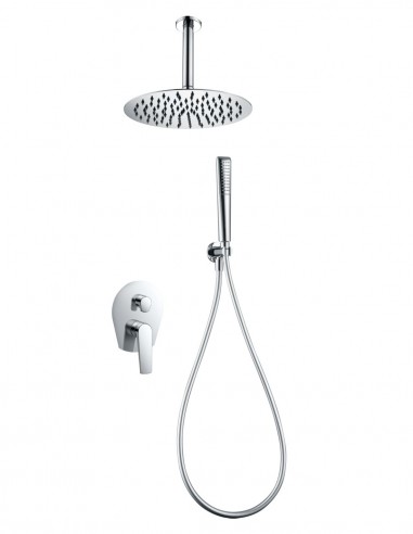 Ducha cromo empotrada a techo modelo DELOS de Imex