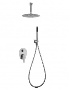 Ducha empotrada de acero S316 a techo modelo DELOS de Imex