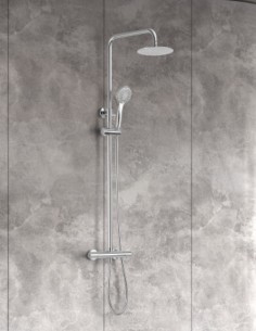 Barra cromo de ducha termostática modelo ECO KENT de IMEX