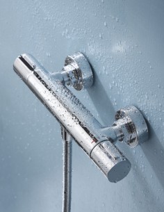 Grifería cromada de ducha termostática modelo  ECO KENT de Imex 2