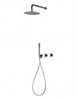 Conjunto ducha empotrado cromo termostática  modelo ASSEN de Imex
