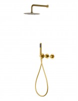 Ducha oro empotrado termostática modelo ASSEN de Imex