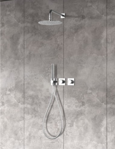 Ducha empotrada cromo termostática modelo TIBET de Imex