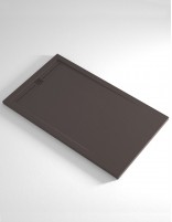 Plato de ducha con rejilla alargada  color del plato chocolate