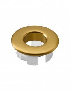 Embellecedor rebosadero lavabo - oro cepillado de Imex