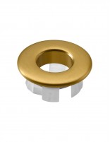 Embellecedor rebosadero lavabo - oro cepillado de Imex