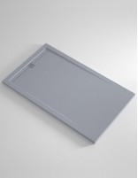 Plato de ducha con rejilla alargada  color del plato gris 7035