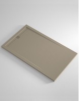 Plato de ducha con rejilla alargada  color del plato moka