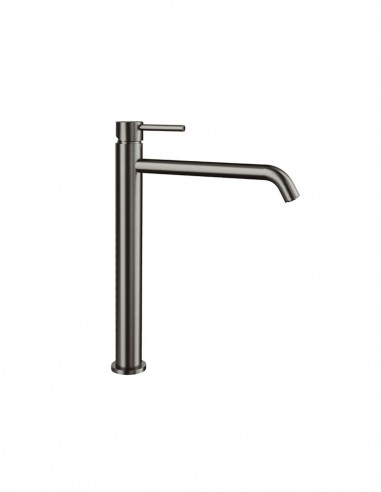 Grifo para lavabo caño alto titanio modelo Sirio de GME