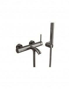 Grifería monomando de bañera titanio modelo  Sirio de GME