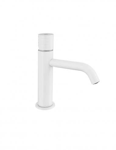 Grifería de lavabo negro o blanco brillo - Helios de GME