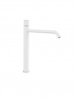 Grifo para lavabo negro o blanco brillo caño alto - Helios de GME