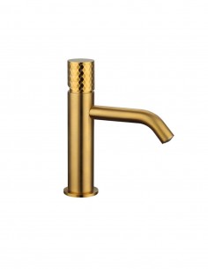 Grifería oro cepillado de lavabo modelo Helios de GME