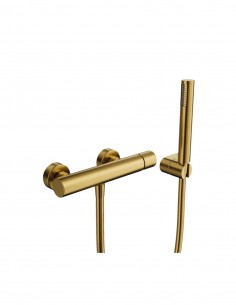 Grifo oro cepillado para ducha modelo Helios de GME