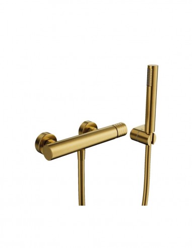 Grifo oro cepillado para ducha modelo Helios de GME