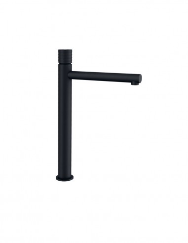 Grifo de lavabo negro mate alto modelo Radio de GME