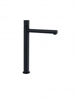 Grifo de lavabo negro mate alto modelo Radio de GME