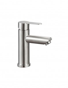 Grifo en acero de lavabo bajo modelo Iony de GME