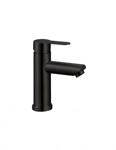 Grifería en acero negro de lavabo bajo modelo Iony de GME