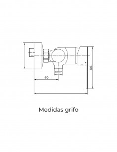 Grifo en negro mate para ducha modelo Iony de GME 2