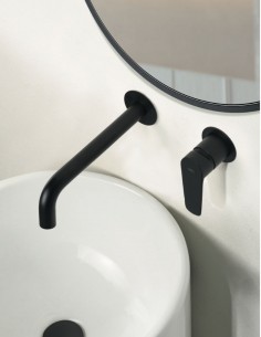 Grifo de lavabo empotrado negro modelo Bélgica de Imex 2