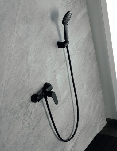 Grifo negro mate para ducha modelo Bélgica