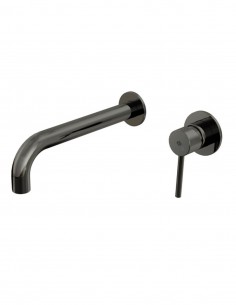 Grifería titanio empotrable para lavabo modelo Sirio de GME