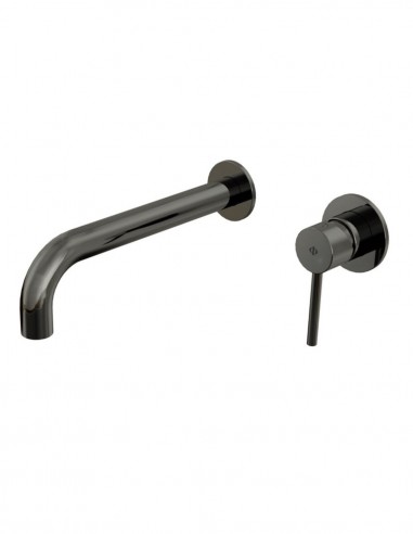 Grifería titanio empotrable para lavabo modelo Sirio de GME