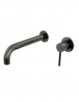 Grifería titanio empotrable para lavabo modelo Sirio de GME