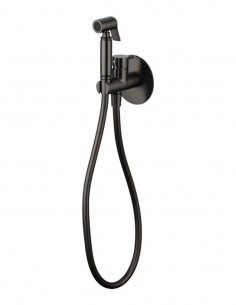 Bidé empotrado a pared redondo titanio modelo Round de GME