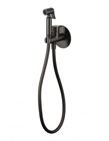 Bidé empotrado a pared redondo titanio modelo Round de GME