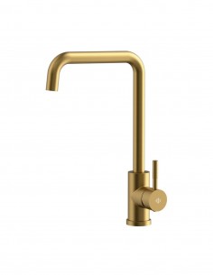 Grifería monomando de cocina oro modelo Noah de GME ambiente 2