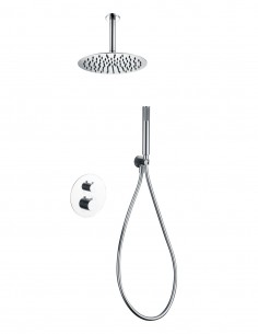 Ducha empotrada termostática a techo cromo modelo Piamonte de Imex