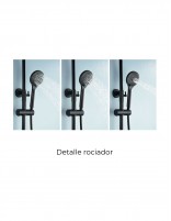 Detalle Grifería negro mate de bañera termostática - ECO KENT de Imex