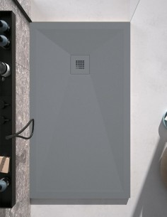 Plato de ducha resina antideslizante modelo Premier Liso de Batplus 2