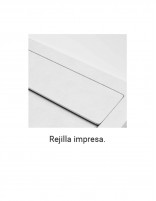 Plato de ducha carga mineral rejilla