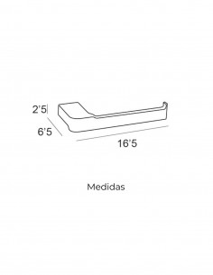 Portarrollo cromo sin tapa modelo YASS de Manillons Torrent 2