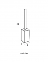 Escobillero de pared modelo YASS de Manillons Torrent medidas