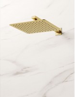 Rociador oro empotrado -  a pared cuadrado de GME